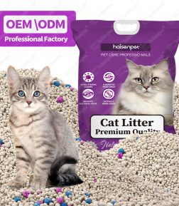 OEM ODM Advanced Odor Lock Low Dust Formula 0.5-4mm Super Absorbent Non-Tracking Sodium Bentonite Cat Litter