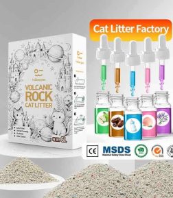 Factory Direct Sale Free Samples Strong Clumping Odor Control Clumping Volcanic Rock Cat Litter Sand
