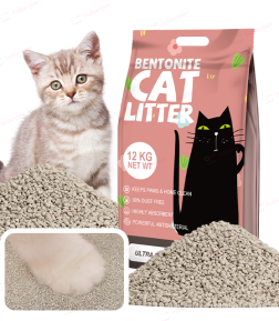 OEM ODM Factory Wholesale High Quality 99% Dust Free Highly Absorbent High-agglomeration Crushed Bentonite Clay Cat Litter