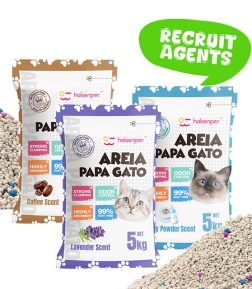 24-Hour Customer Service Low Tracking Low-Dust Formula Super Absorbent Clumping Ball Shape Bentonite Cat Litter