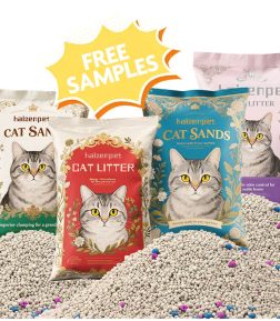 Custom Odor Control Baby Powder Coffee Lemon Rose Lavender Scented Bentonite Cat Litter Sand for Cat