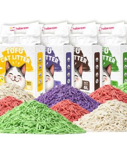 BSCI Custom Logo Eco Friendly Custom Fragrance Clumping Tofu Cat Litter Sand