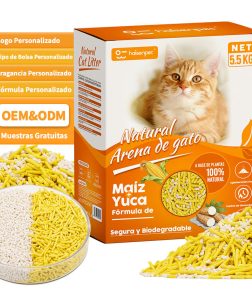 Factory Direct Sales Baby Powder Coffee Lemon Rose Lavender Scented Corn Cassava Cat Litter Arena Para Gatos