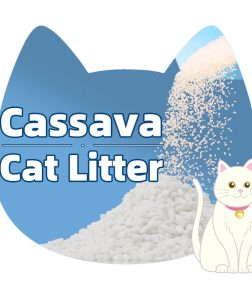 Free Samples White Label Cabinet Eco-Friendly Dust-Free Fast Clumping Highly Adsorbent Odor Control  Cassava Cat Litter