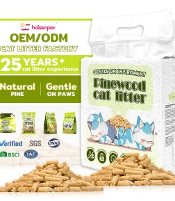 HAISENPET Premium Wood Arena Para Gato Kitty Cat Sand Litter