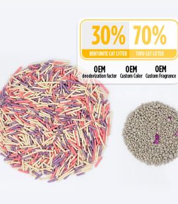 Mixed Colorful Arena Para Gatos Red Pink Blue Green Grey Bentonite Tofu Mixed Cat Litter