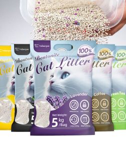 OEM Large Wholesale Premium Odor Control Activated Charcoal Various Fragrances Kitty Clumping Bentonite Cat Litter