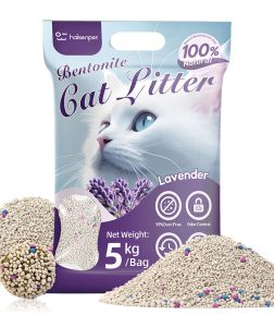 Hot Sell Ball Shape 100% Natural Lavender  Kitty Clumping Bentonite Cat Litter
