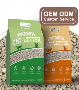 Factory Wholesale Free Design Low Dust Broken Highly Absorbent Bentonite Cat Litter Arena Para Gatos