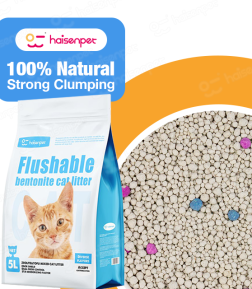 Free Samples Custom Logo Packing Fragrance Low Tracking  Clumping Dust Free Ball Shape Bentonite Cat Litter