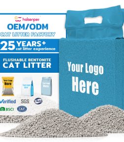Free Design OEM Dust Free Flushable Toilet Cleaning Organic Cat Litter