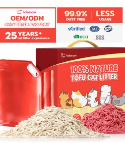 Haisen Litter Manufacturer Unscented Cat Litter 6L Premium Organic Pet Product Flavor Tofu Cat Litter Sand