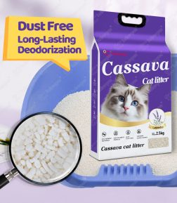 Large Wholesale Discounts Custom Logo Easy Scoop Strong Deodorization Clumping Cassava Cat Litter