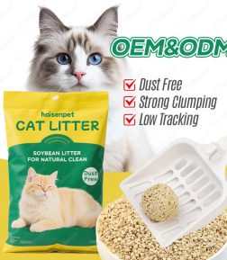 CE OEM ODM Factory Wholesale Clumping  Flushable Broken Tofu Cat Litter Sand