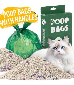 Manufacturer Wholesale Custom Handle Extra Thick EPI HDPE Biodegradable Dog Poop Bags