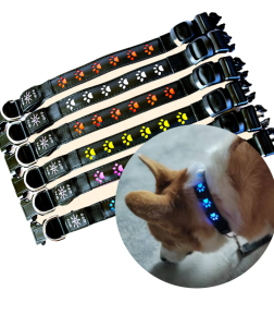 OEM ODM Custom  Leather Printed Adjustable Fashion Dog Collar