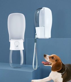 Wholesale Dog Travel Drinking Fountain Portable Folding  Dog Water Bowl Water Bottle With Filter