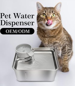 24-Hour Customer Service Stainless Steel Automatic Water Dispenser for Pets