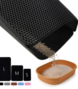 MSD-ZC001 Wholesale Easy Clean Double Layer Waterproof EVA Cat Litter Trapper Pad Cat Litter Mat