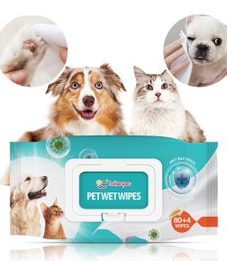 Custom Packaging  Alcohol-Free Formula Pet Glove High Cleaning Effectiveness Eco-friendly Pet Wipes
