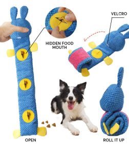 Hot Selling Wholesale Pet Toys Plush Fur Hide Foo Interactive Squeaky Dog Puzzle Plush Toy