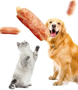 Pet Cat Food Manufacturer OEM Grain-Free Beef Flavor Train Pet High Protein 15g Pet Sausage