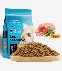 Chinese OEM Cat Food Factory Good Price Nutrition Balance High Quality Round Fish Flavor Pet Cat Dry Food Main Food