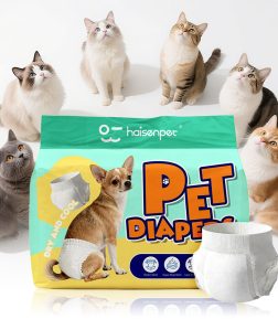 OEM Elastic Waist Breathable Outer Super Absorbent Dog Training Pad Premium Pet Diapers