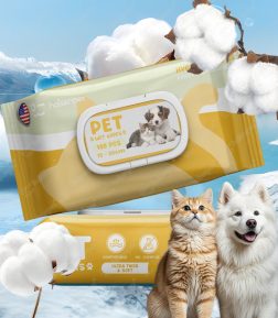 OEM ODM Factory Wholesale Various Fragrances 100 Pcs Ears Eyes Paws Skin Wipes Pet Wet Wipes