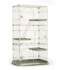 Wholesale Three-Layer Three-Door Cat Cage Stainless Steel Material Large Cat House Pet Cage