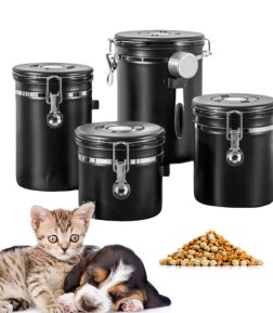 Large Capacity Moisture-Proof Cat & Dog Food Storage Container Multipurpose Pet Bowls & Feeders