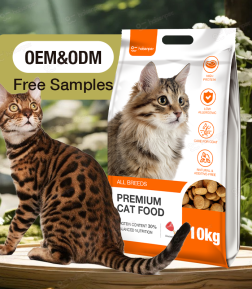 Free Samples Factory Wholesale Omega-3 Chicken Salmon Tuna Bulk Flavor Dry Cat Food