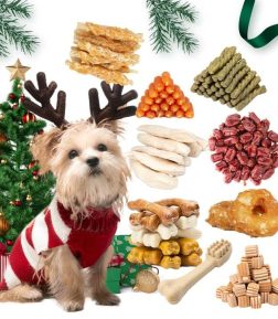 Christmas Gift Pet Snack OEM ODM Various Chicken Duck Fish Types Dog Treats Food