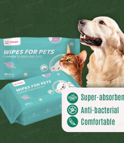 Popular Newest Product Deodorization Odor Control Effective Cleaning Pet Wipes