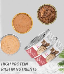 Hot Sell Adequate Stock High Protein Hypoallergenic Gluten Free Rich in Omega-3 Pet Wet Cat Food