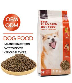 OEM ODM Chinese Low Price Pet Food Various Flavors Multiple Shapes 18% Protein Content  Adult Dog Food Dry Pet  Dog Food