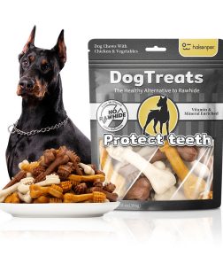 Custom Dog Food Factory OEM High Quality Natural Clean Teeth Bone Shape Chew Treats Dog Snacks