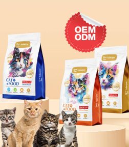 Factory Wholesale Bulk Custom Logo Shape High Protein Various Flavors Dry Cat Food