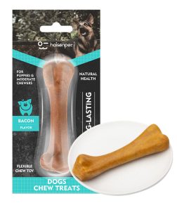 Factory Wholesale Dog Treat Chicken Flavor Long-Lasting Big Bone Chew Meat Pet Food with Clean Teeth & Skin & Coat Health