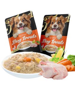 OEM ODM Pet Wet Food Factory Wholesale Multiple Flavors Fresh Meat Dog Snack