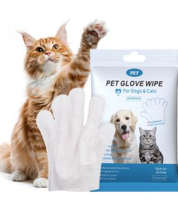 Custom Logo Cat Wet Wipes Clean the Whole Body Removes Odors Glove Pet Wipes