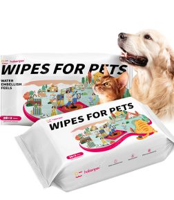 Haisen Pet Wipes Biodegradable Pet Wet Wipes Natural Cleaning for Cats and Dog Pet Wipes