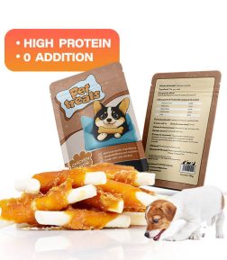 Custom Packaging 0 Additives Chicken Milk Dog Low-calorie Tasty Healthy Chew Snacks Treats