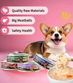 OEM ODM Factory Wholesale Digestive Support Rich in Omega-3 Premium Dog Cat Canned Food