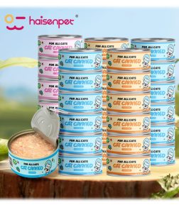 Free Samples Cat Can Food Private Label Fish Meat Vegetable Natural Pet Cat Snacks
