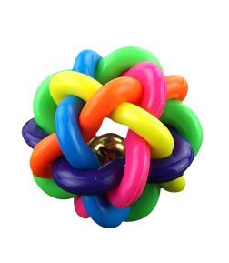 Chew Toy Woven Colorful Ball Dog Cat Bell Ball Pet Toy Ball