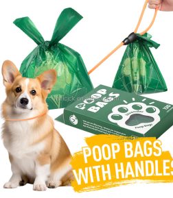 Hot Sell Free Samples Handle Extra Thick Compostable Eco Friendly 100% Biodegradable Pet Dog Poop Bags