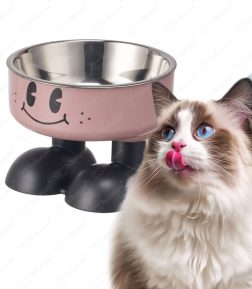 Custom Logo Durable Design High Quality Eco-Friendly Stainless Steel Cat Dog Pet Bowl