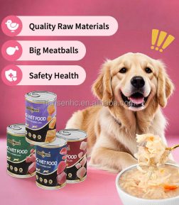 Hot Sell OEM ODM Wholesale High Protein Tuna Chicken Beef Balanced Ratio Tender and Juicy Can Pet Dog Cat Wet Food