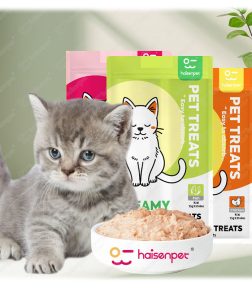 Low MOQ Private Label Cat Creamy Treat High Protein Cat Pet Food